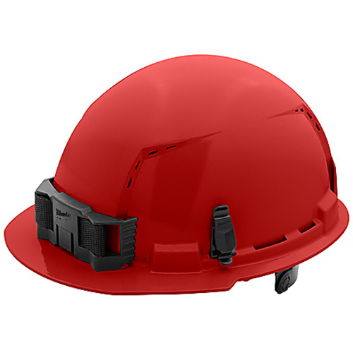 RED FR BRIM HARDHAT 6PT C