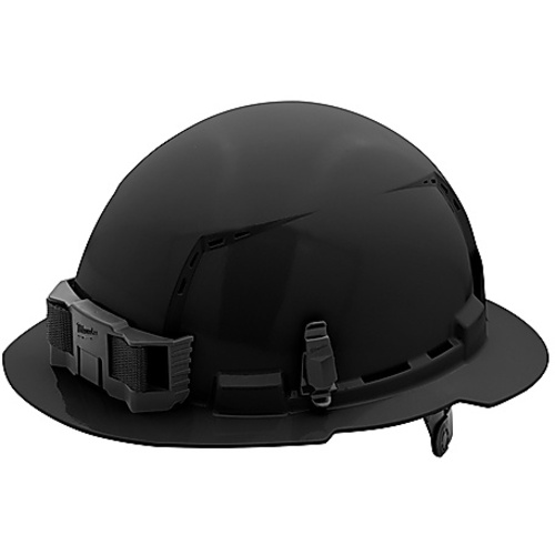 BLK FL BRIM HARDHAT 6PT C