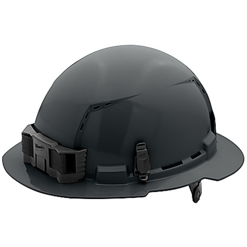 GRY FL BRIM HARDHAT 6PT C