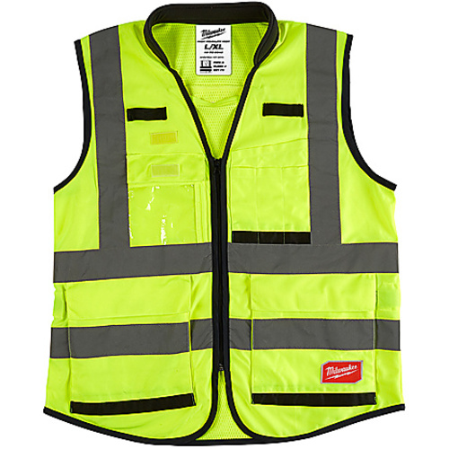HV YLW SAFETY VEST-L/ XL
