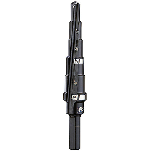 ‎#2 Step Drill Bit, 3/16″ - 1/2″ by 1/16″