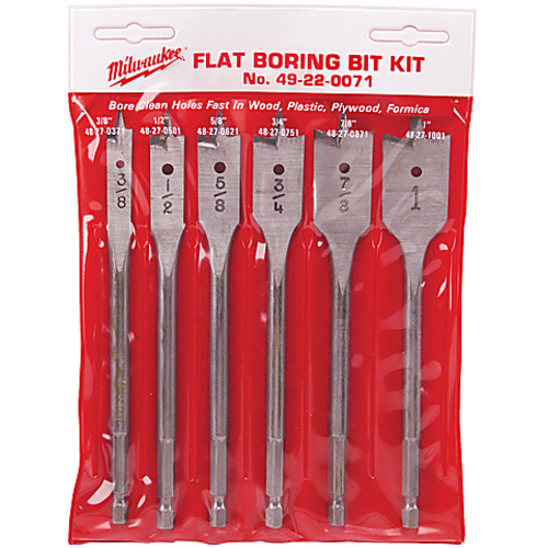 ‎Flat Boring Bit 6″ Universal Set - 6PC