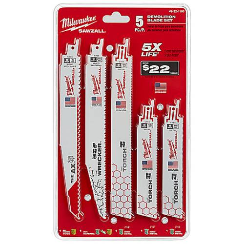 SAWZALL Demolition Blade Set - 5PC