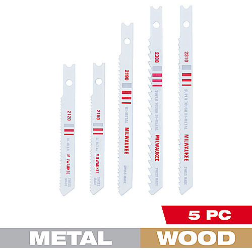 5 Pc. Jig Saw Blade Assortment