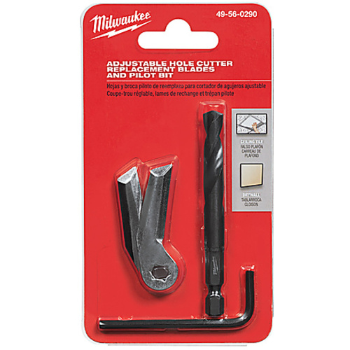 Adjustable Hole Cutter Replacement Blades and Pilot Bit