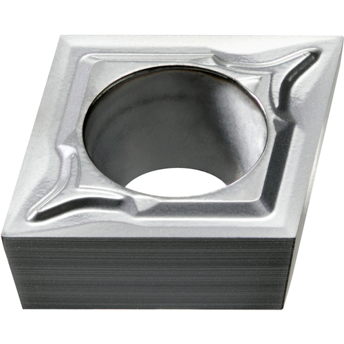 CCGT 21.50.5 LS-P MS6015, 0.008″ Corner Radius, 3/32″ Thick, 1/4″ Inscribed Circle, Turning Indexable Insert