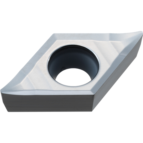 DCGT 32.50.5 AZ HTi10, 0.2 mm Corner Radius, 3.97 mm Thick, 9.525 mm Inscribed Circle, Turning Indexable Insert