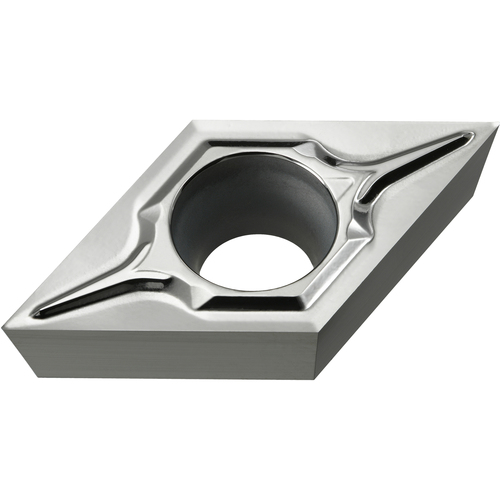 DCGT 21.50.2 LS-P MT9005, 0.004″ Corner Radius, 3/32″ Thick, 1/4″ Inscribed Circle, Turning Indexable Insert