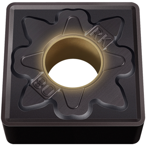 SNMG 432 RK MC5015, 1/32″ Corner Radius, 3/16″ Thick, 1/2″ Inscribed Circle, Turning Indexable Insert