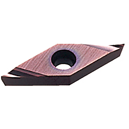 VBET 220.5 L-SR VP15TF, 0.2 mm Corner Radius, 3.18 mm Thick, 6.35 mm Inscribed Circle, Turning Indexable Insert