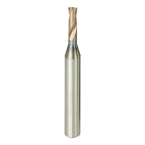 MFE1030X02S120 DP1020 10.3 mm Dia. × 12 mm Shank × 42 mm Flute Length × 95 mm OAL, 180°, 2 Flute, External Coolant, Solid Carbide Drill