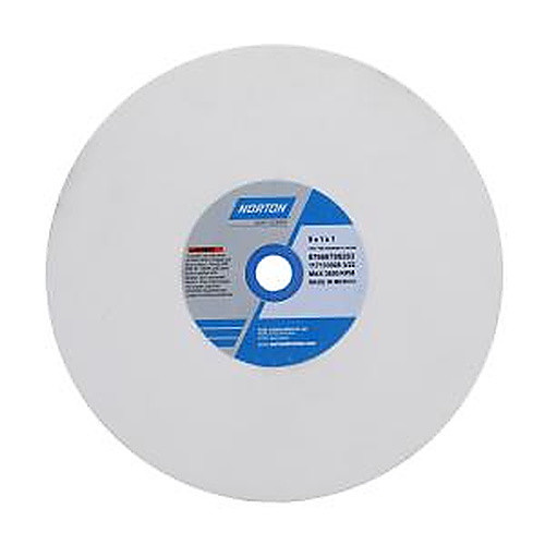 8 × 1 × 1″ Premium Alundum Bench and Pedestal Wheel 38A 150 J VBE Type 01