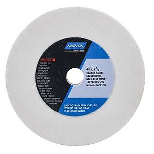 4″ × 1/2″ × 1/2″ 38A Toolroom Wheel Type 01 Straight 100 Grit Aluminum Oxide