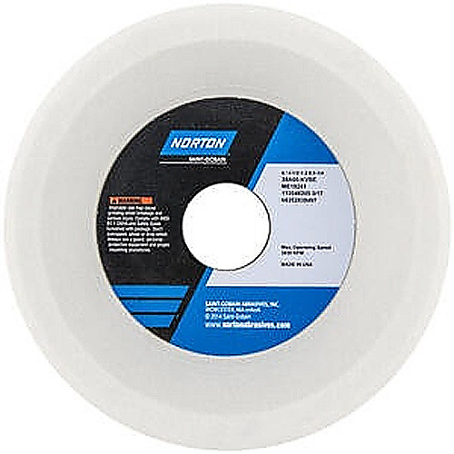 ‎6″ / 4-1/2″ × 2″ × 1-1/4″ 38A Toolroom Wheel Type 11 Flaring Cup 60 Grit Aluminum Oxide
