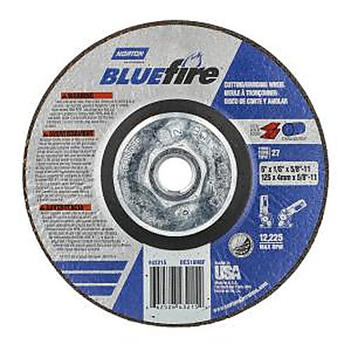 ‎5 × 1/8 × 5/8 - 11″ BlueFire Grinding Wheel ZA 30 U Type 27