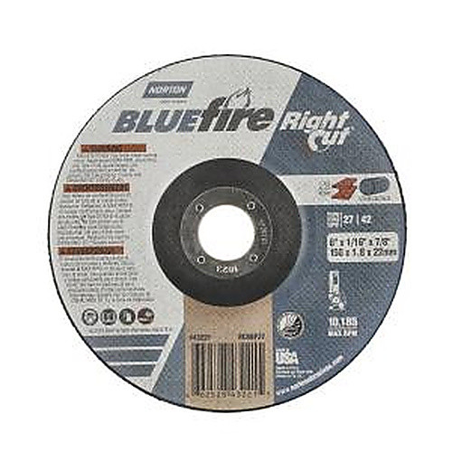 6 × 1/16 × 7/8″ BlueFire RightCut Cutting Wheel A 36 Q Type 27/42