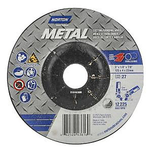 5″ × 1/8″ × 7/8″ Gemini Non-Woven Depressed Center Wheel Type 27 24 Grit Aluminum Oxide