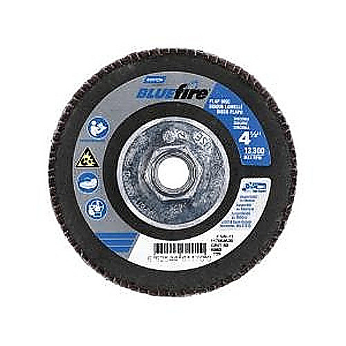 ‎4-1/2 × 5/8 - 11″ BlueFire Fiberglass Conical Flap Disc Type 29 P60 Grit R884P Ceramic Alumina