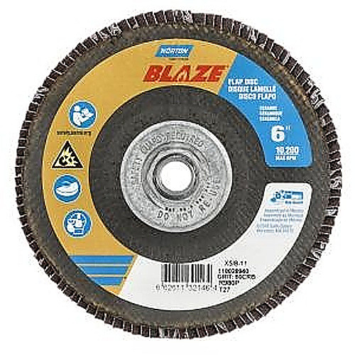 ‎6″ × 5/8″-11 60 Grit Type 27 Blaze Flap Disc