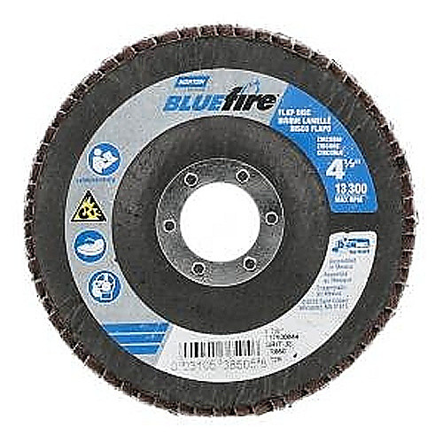 ‎4-1/2 × 7/8″ BlueFire Fiberglass Conical Flap Disc Type 29 P36 Grit R884V1 Zirconia Alumina