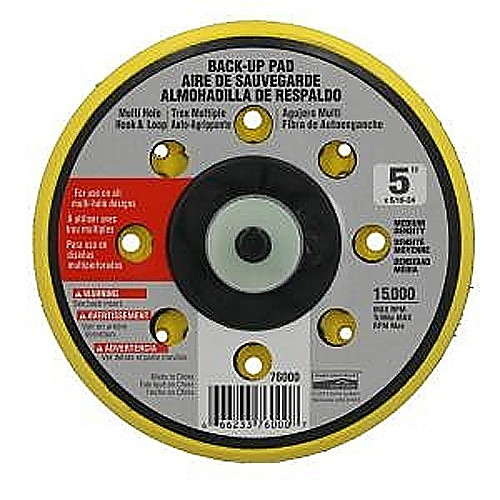 5X11/16 BACK-UP PAD W/VACUUM HOLES