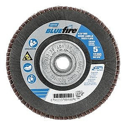 ‎5″ × 5/8″-11 Flap Disc BlueFire Type 29 Fiberglass Plate 40 Grit