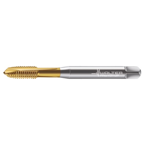 M8x1.25 6H 3 Flute HSS TiN Spiral Point Tap