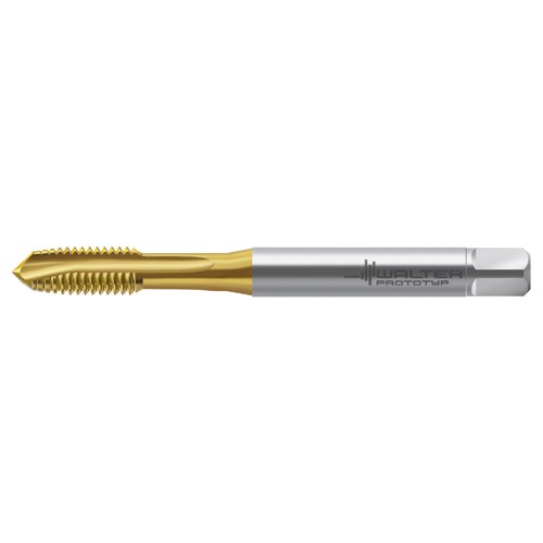 M3x0.5 6H 3 Flute HSS TiN Straight Flute Tap
