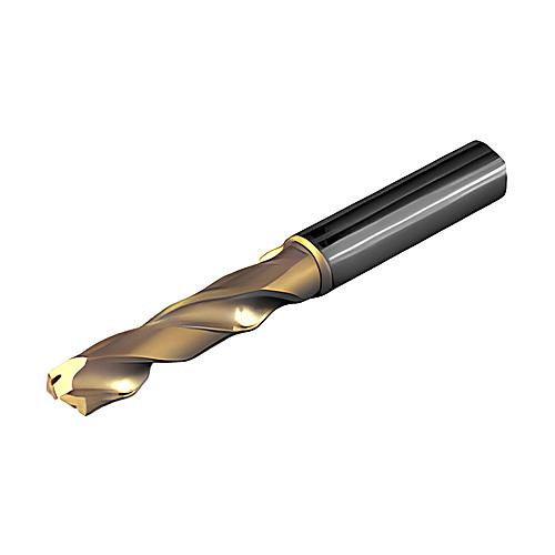 3/16″ Dia. × 6 mm Shank × 28 mm Flute Length × 66 mm OAL, 3xD, 140°, TiAlN, 3xD Flute, Coolant Thru, Round Solid Carbide Drill