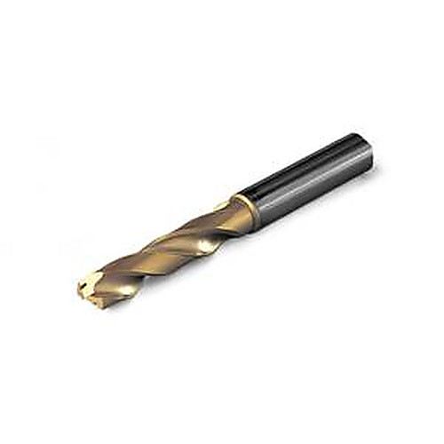 13/32″ Dia. × 12 mm Shank × 55 mm Flute Length × 102 mm OAL, 3xD, 140°, TiAlN, 3xD Flute, Coolant Thru, Round Solid Carbide Drill