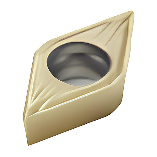 DCGT 32.51 MF2 CP500, 1/64″ Corner Radius, 5/32″ Thick, 3/8″ Inscribed Circle, Turning Indexable Insert