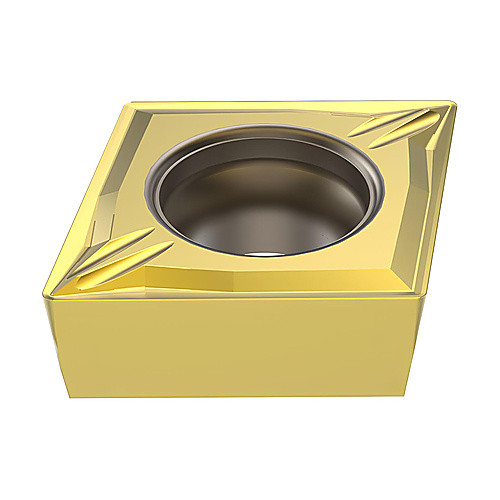 CCMT 32.51 MF2 CP600, 1/64″ Corner Radius, 5/32″ Thick, 3/8″ Inscribed Circle, Turning Indexable Insert