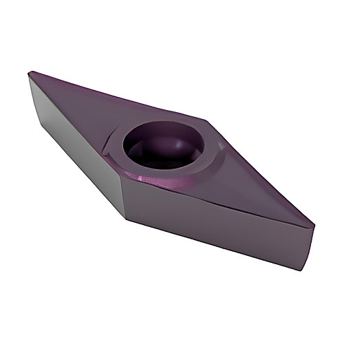 VCGT 331 AL TS2050, 1/64″ Corner Radius, 3/16″ Thick, 3/8″ Inscribed Circle, Turning Indexable Insert
