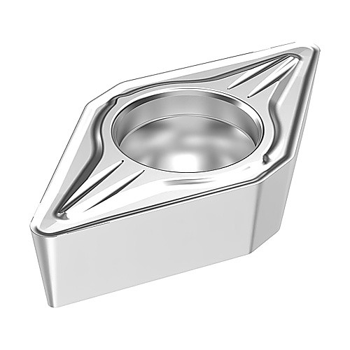 DCMT 32.52 MF2 TP1501, 1/32″ Corner Radius, 5/32″ Thick, 3/8″ Inscribed Circle, Turning Indexable Insert