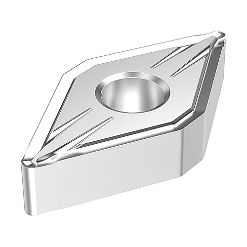 DNMG 432 FF2 TP0501, 1/32″ Corner Radius, 3/16″ Thick, 1/2″ Inscribed Circle, Turning Indexable Insert