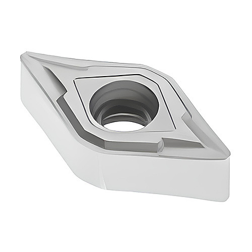 DNMU 332 MF2 TP0501, 0.031″ Corner Radius, 0.187″ Thick, 3/8″ Inscribed Circle, TICN|Al2O3, Turning Indexable Insert