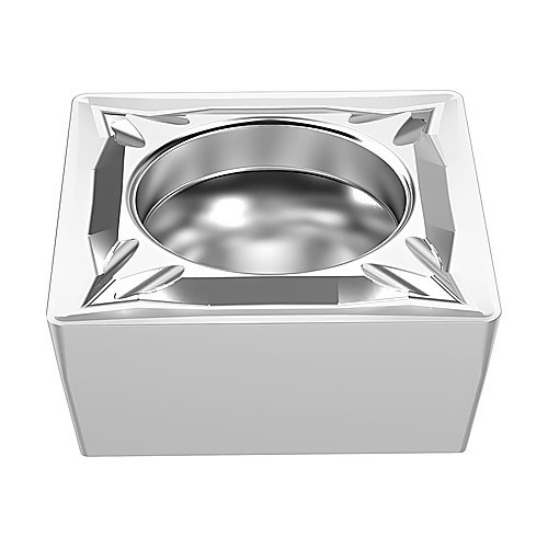 SCMT 32.51 F1 TP2501, 0.015″ Corner Radius, 0.156″ Thick, 3/8″ Inscribed Circle, TICN|Al2O3, Square, Turning Indexable Insert