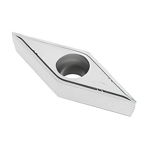 VBMT 330.5 F1 TP2501, 0.008″ Corner Radius, 0.187″ Thick, 3/8″ Inscribed Circle, TICN|Al2O3, Turning Indexable Insert