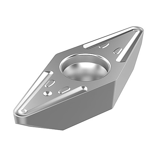 VBMT 333 M3 TP2501, 1.19 mm Corner Radius, 4.76 mm Thick, 9.52 mm Inscribed Circle, Turning Indexable Insert