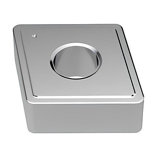 CNMA 544 MR9 TK1501, 1.588 mm Corner Radius, 6.35 mm Thick, 15.875 mm Inscribed Circle, Turning Indexable Insert