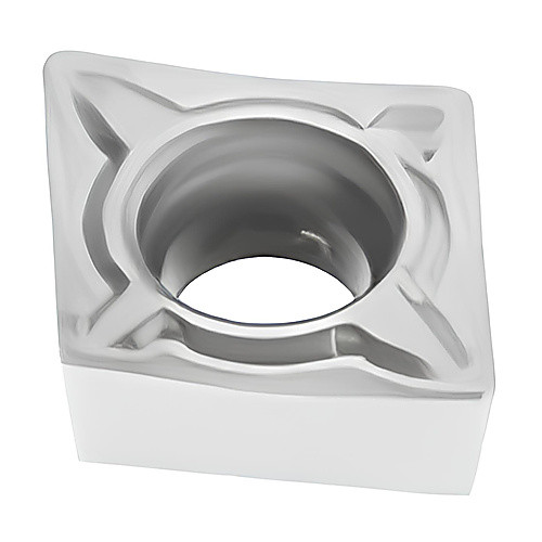 CCMT 32.51 F1 TP3501, 0.4 mm Corner Radius, 3.97 mm Thick, 9.525 mm Inscribed Circle, Turning Indexable Insert