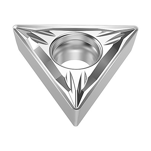 TCMT 21.51 MF2 TP3501, 0.4 mm Corner Radius, 2.38 mm Thick, 6.35 mm Inscribed Circle, Turning Indexable Insert