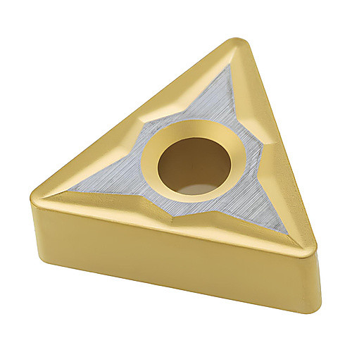 TNMG 332 M3 TP40, 0.031″ Corner Radius, 0.187″ Thick, 3/8″ Inscribed Circle, TiCN|TiN, 60° Triangle, Turning Indexable Insert