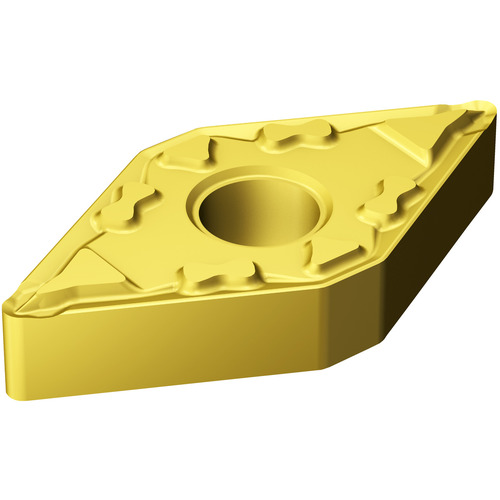DNMG 331 MF 2025, 0.016″ Corner Radius, 0.187″ Thick, 3/8″ Inscribed Circle, TiCN|Al2O3|TiN, Turning Indexable Insert