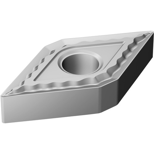 DNMG 431 QM 5015, 0.016″ Corner Radius, 0.187″ Thick, 1/2″ Inscribed Circle, Uncoated, 55° Diamond, Turning Indexable Insert
