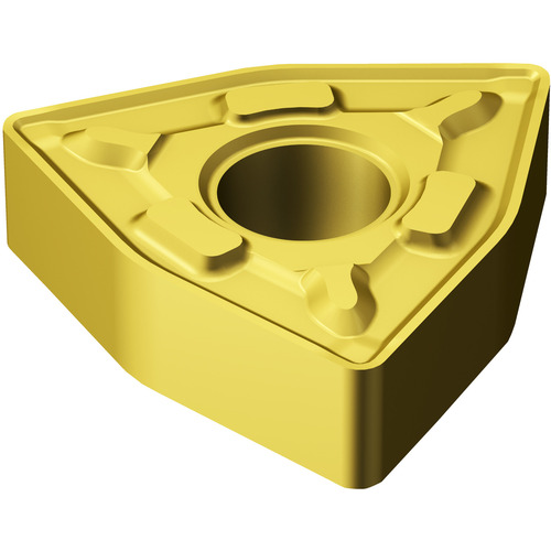 WNMG 433 MRR 2025, 0.047″ Corner Radius, 0.187″ Thick, 1/2″ Inscribed Circle, TiCN|Al2O3|TiN, Trigon, Turning Indexable Insert