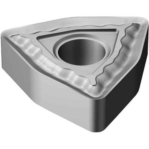 WNMG 433 QM H13A, 0.047″ Corner Radius, 0.187″ Thick, 1/2″ Inscribed Circle, Uncoated, Trigon, Turning Indexable Insert