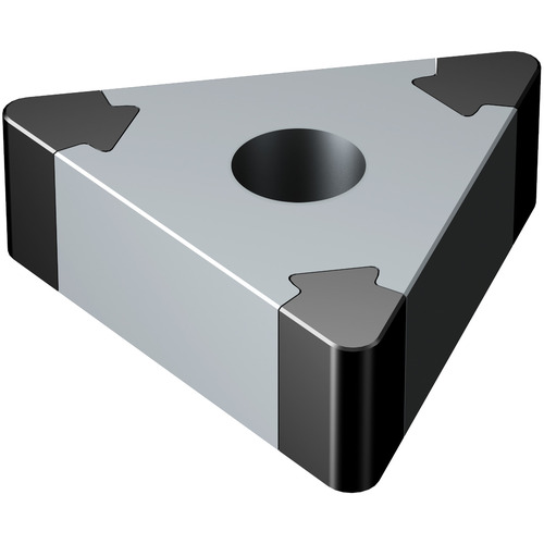 TNGA 333 A 7025, 0.047″ Corner Radius, 0.187″ Thick, 3/8″ Inscribed Circle, Uncoated, Triangle, Turning Indexable Insert