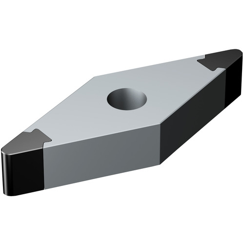VNGA 332 A 7025, 0.032″ Corner Radius, 0.187″ Thick, 3/8″ Inscribed Circle, Uncoated, 35° Diamond, Turning Indexable Insert