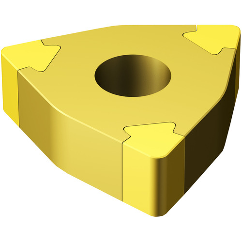 WNGA 431 AWH 7015, 0.016″ Corner Radius, 0.187″ Thick, 1/2″ Inscribed Circle, TiN, Trigon, Turning Indexable Insert